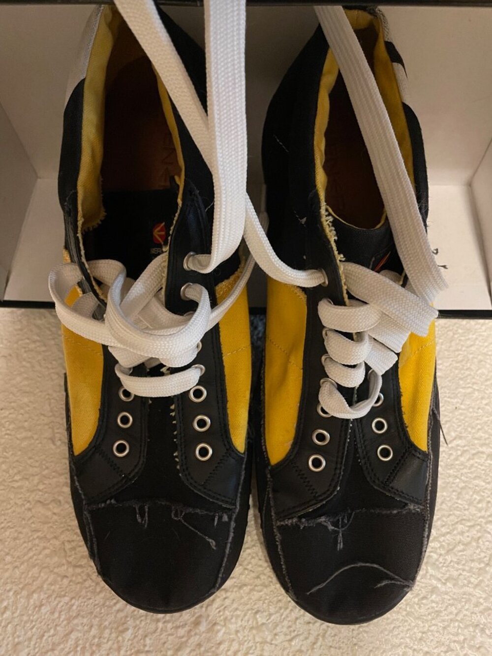 Energie Swear Shoes Black With White And Yellow Size US 11 EU 45 UK 10.5